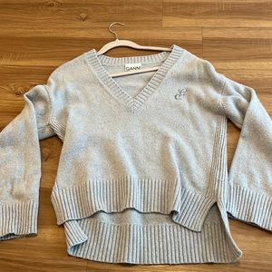 Ganni Blue Sweater
